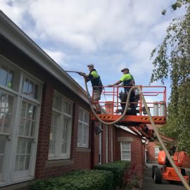 Expert gutter cleaning services at a commercial property in Geelong